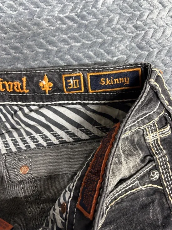 Rock Revival Black Faded Slim Stretch Women’s Jeans - Picture 4 of 9